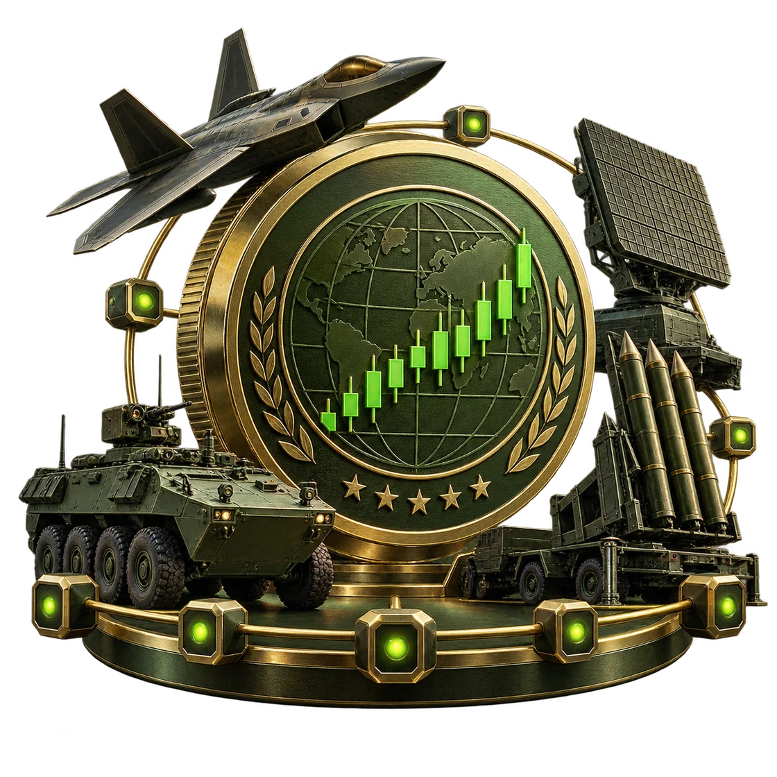 Tokenized defense-sector assets